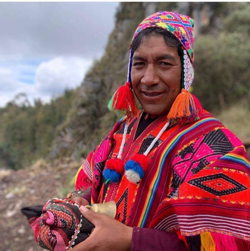 Shamanic Healer in traditional clothing