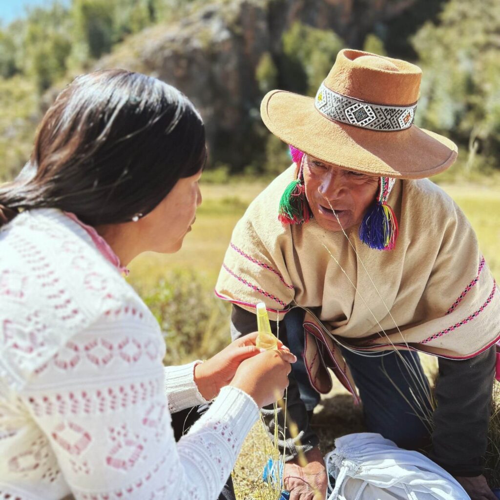 Shaman performing ancestral ceremony